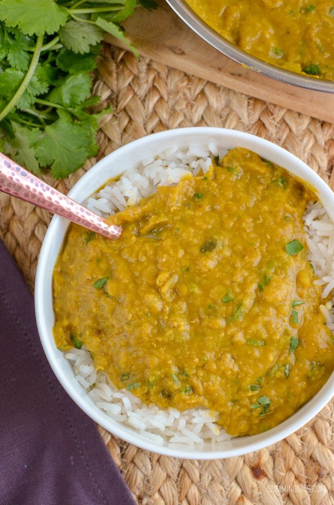 Low Calorie Main Meals on Vegan Recipes for Weight Loss - Easy Red Lentil Dhal by Slimming Eats